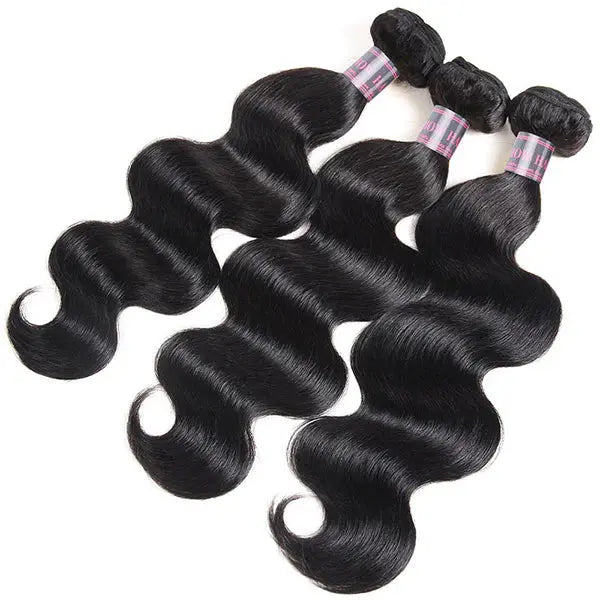 Brazilian Body Wave Bundles Unprocessed Human Hair Weave 3 Bundles 🚚✅ Hair & Kisses Outlet