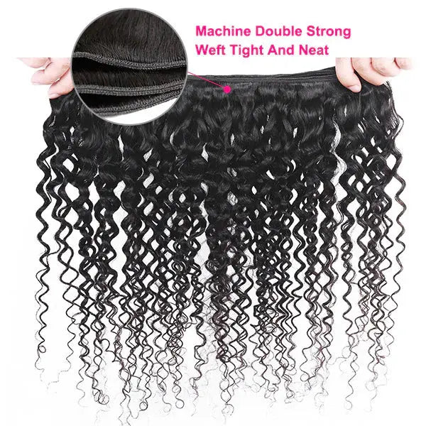 Brazilian Curly Human Hair 4 Bundles Unprocessed Hair Extensions 🚚✅ Hair & Kisses Outlet