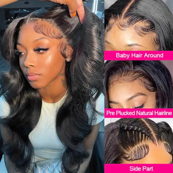 Body Wave Wig 13x4 Lace Front Wigs Glueless Lace Frontal Human Hair Wigs 🚚✅ Hair & Kisses Outlet