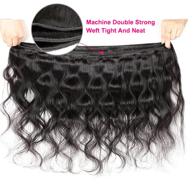 Brazilian Body Wave Bundles Unprocessed Human Hair Weave 3 Bundles 🚚✅ Hair & Kisses Outlet