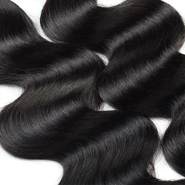 10A Brazilian Body Wave Human Hair 3 Bundles With 4*4 Lace Closure 🚚✅ Hair & Kisses Outlet
