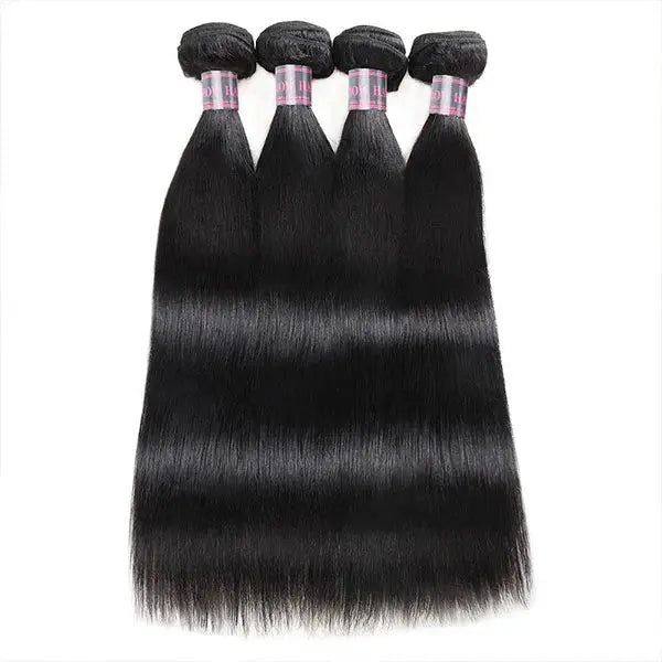 8A Brazilian Straight Human Hair 4 Bundles 8-28 Inches 🚚✅ Hair & Kisses Outlet