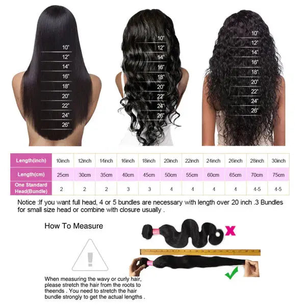 Brazilian Body Wave Bundles Unprocessed Human Hair Weave 3 Bundles 🚚✅ Hair & Kisses Outlet