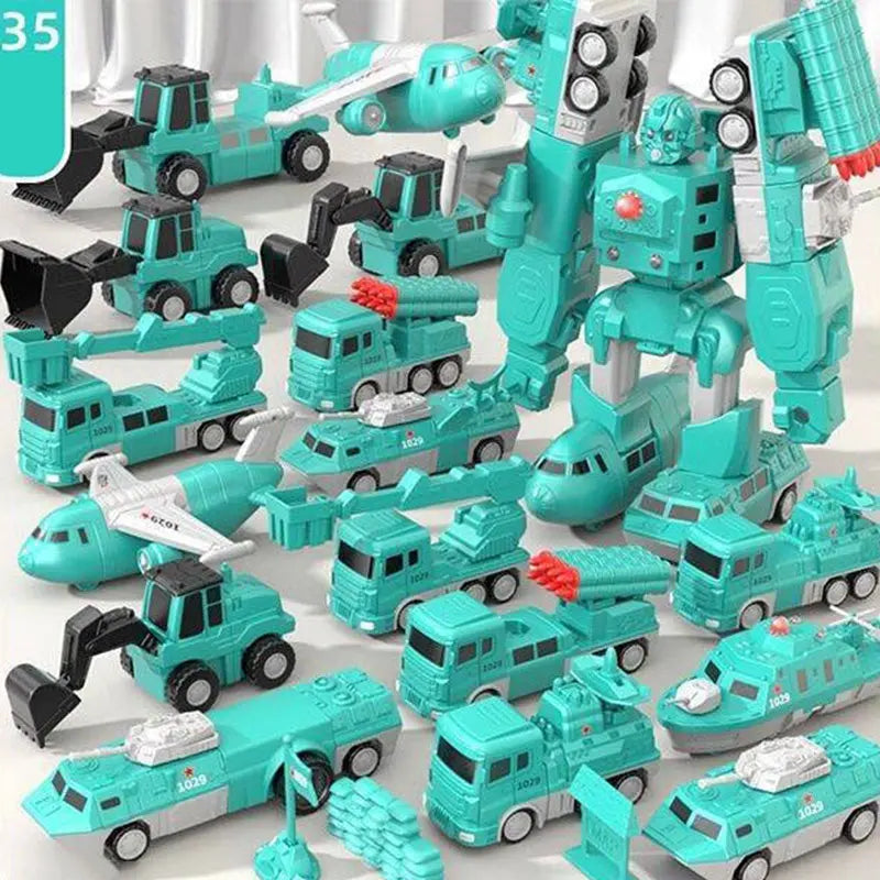 Magnetic Transforming Fun Build-A-Bot