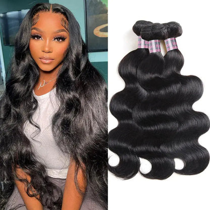 Peruvian Body Wave 3 Bundles Unprocessed Virgin Human Hair 🚚✅ Hair & Kisses Outlet