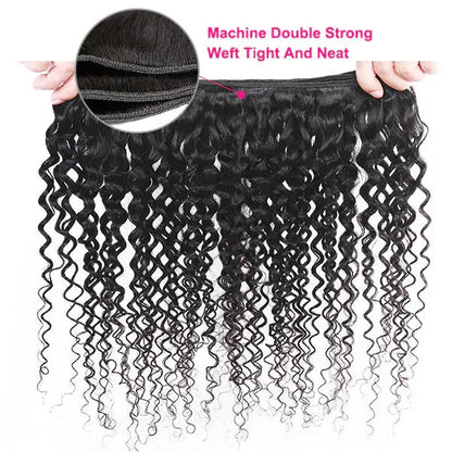 Brazilian Curly Human Hair 4 Bundles Unprocessed Hair Extensions 🚚✅ Hair & Kisses Outlet