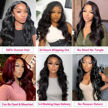 Brazilian Hair Body Wave 4 Bundles Unprocessed 100% Human Hair Weave 🚚✅ Hair & Kisses Outlet