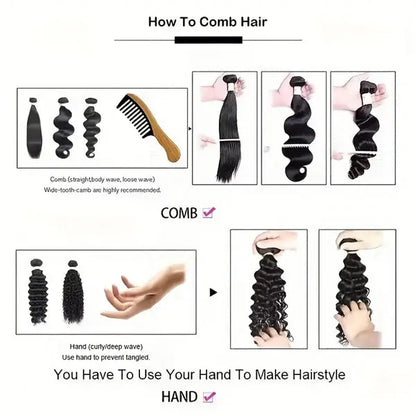 Peruvian Body Wave 3 Bundles Unprocessed Virgin Human Hair 🚚✅ Hair & Kisses Outlet